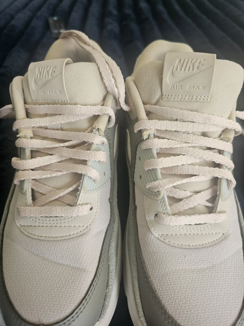 Nike Women’s Platform Sneakers in Beige, Cream, and Pale Green